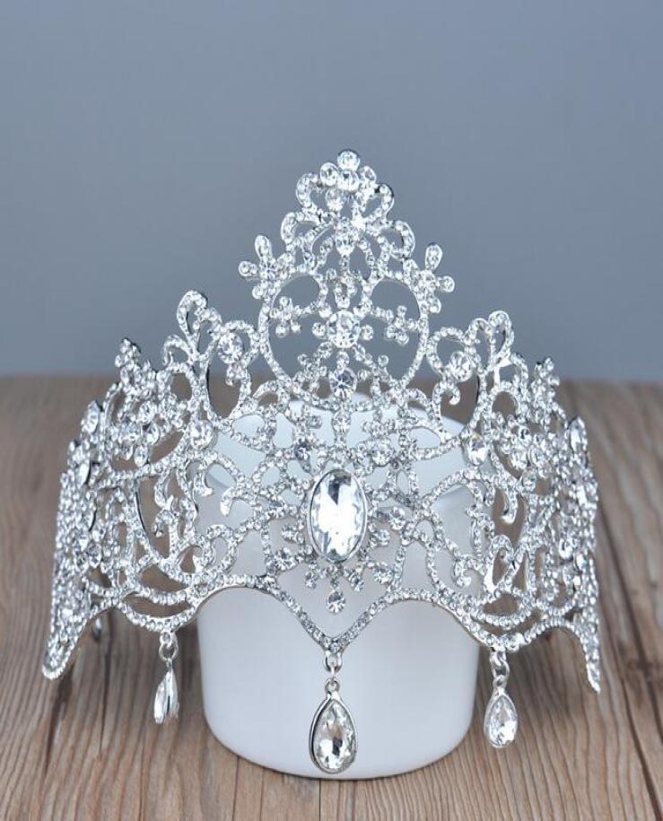 

Bridal Crown Tiaras Accessories Wedding Jewelry crystal cheap fashion style bride hair accessories jewelry HT1379112257