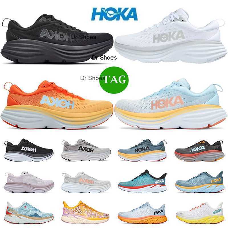 

Hoka One Bondi 8 Running Shoes Men Women Hoka One Clifton 8 Triple Black White Grey Blue Designer Runners Mens Trainers Outdoor Sneakers, #1