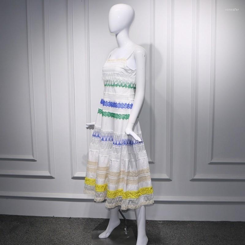 

Casual Dresses Sexy Sleeveless Summer Spaghetti Strap Boho Midi Dress Women Slash Neck Off Shoulder Striped Long Sundresses Ladies 2023, As photo