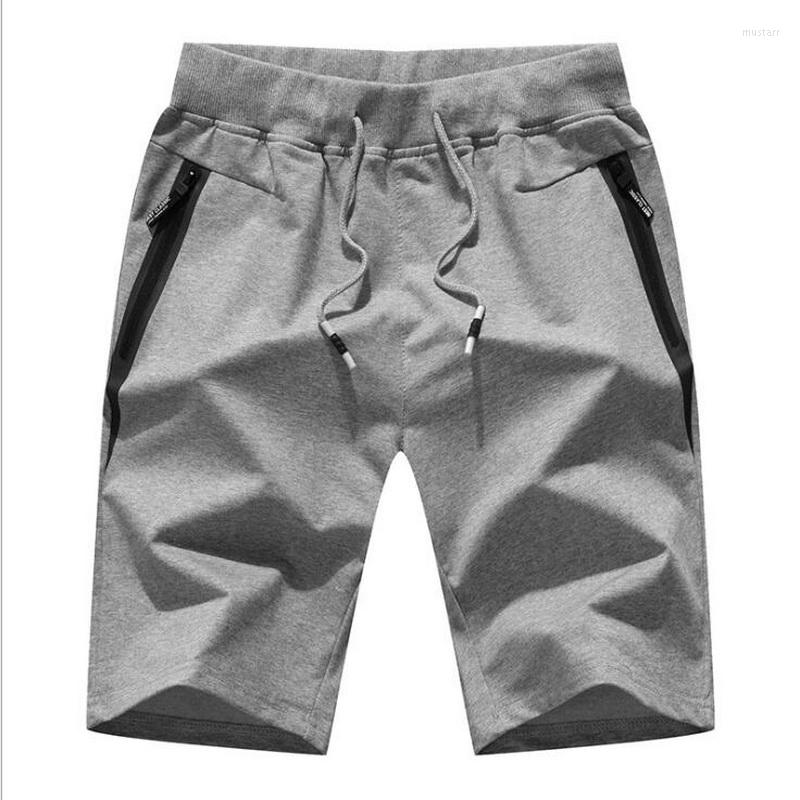 

Men's Shorts Male Board Men Summer Men's Cotton Elastic Waist Jogger Casual Beach Five, Zavy blue