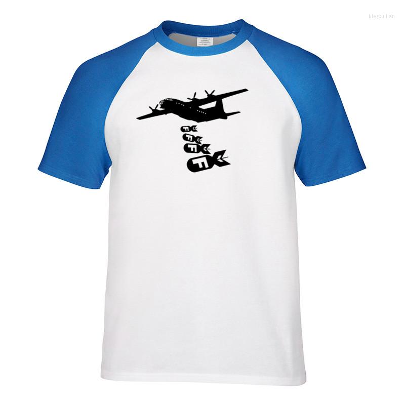 

Men's T Shirts Free Delivery Classical Warplane Bomber Print Raglan Sleeve T-shirt Shirt 2023 Fashion Tee