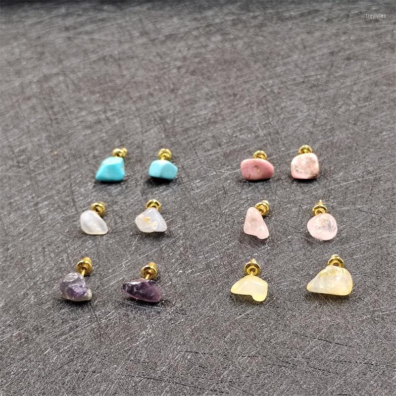 

Stud Earrings Fashion Women Studs Temperament Stone Statement Vintage Female Bohemia Style Ear Jewelry Accessories Girl Gift