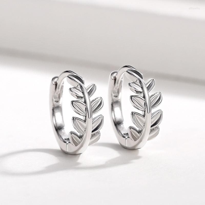 

Hoop Earrings CAOSHI Stylish Leaf Shape Design For Women Fashion Modern Style Accessories Young Girls Versatile Jewelry Gift
