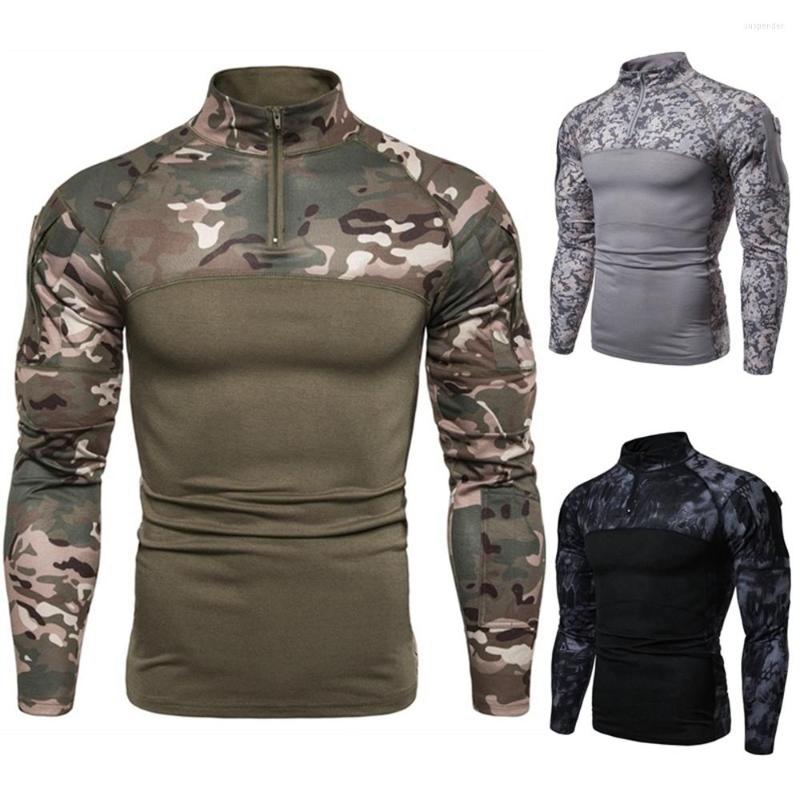 

Men' T Shirts ZOGAA Men' Tactical Camouflage Athletic T-shirts Long Sleeve Men Military Clothing Combat Shirt Assault Army Costume