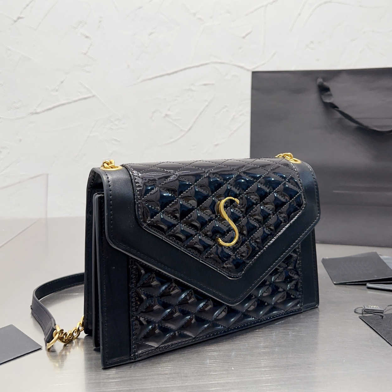 

Hot luxurys handbag Y-Letter crossbody designer bag ladies chain bag Single shoulder bag Women handbag classic womens Fashion cross body, Sar03 27cm