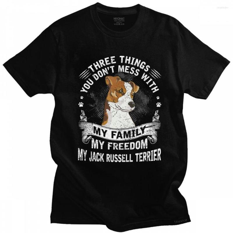 

Men' T Shirts Vintage Jack Russell Terrier T-shirt Three Things You Dont Mess With Tshirt Men Short Sleeves Dog Owner Gift Cotton Tee Shirt, Army green