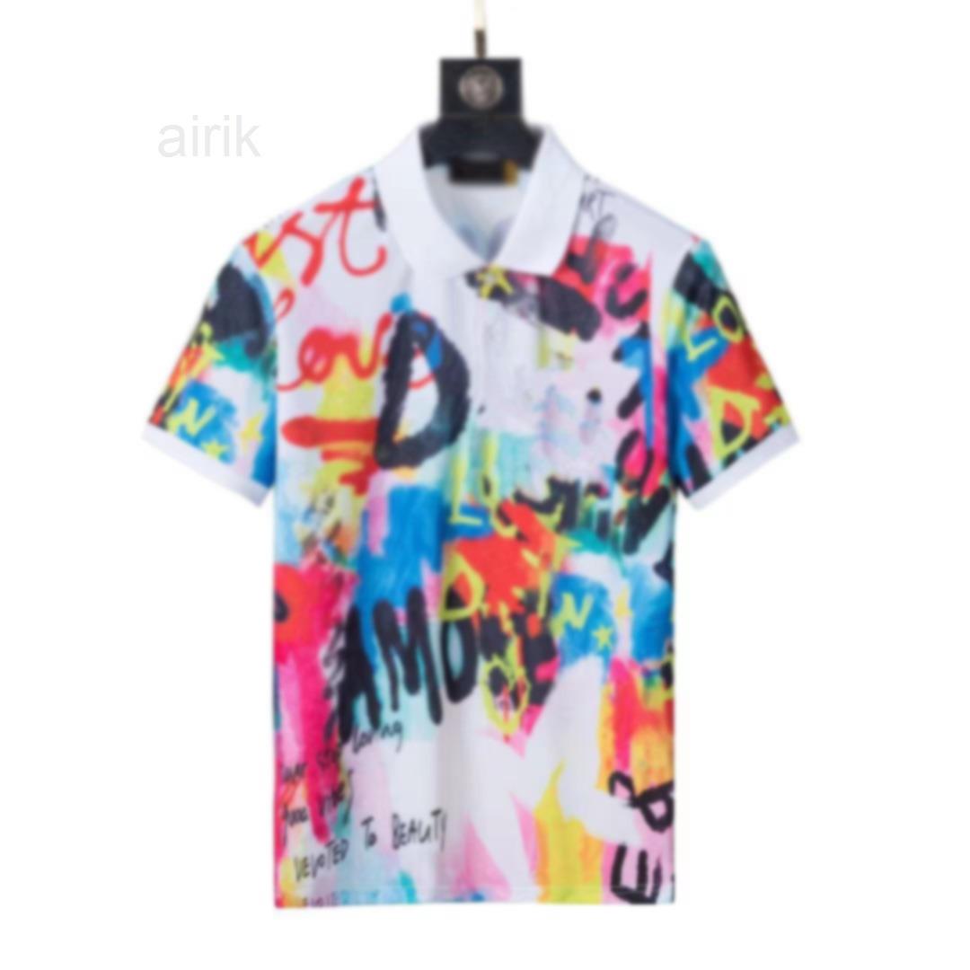 

Mens Polo Shirts designer T shirt High Street Solid color lapel polos Printing Top Quality Cottom Clothing Tees Polos plus size badge decoration #CH27, Don´t shoot(non-delivery)