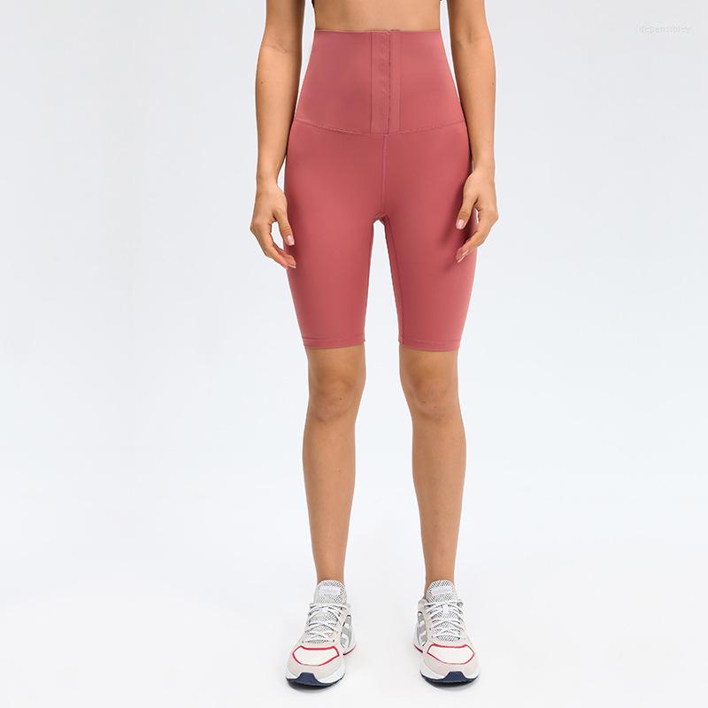 

Active Shorts Summer Invisible Sports Capris Gym For Women High Waist Running Yoga Tights Bottoms Buttoned Workout Fitness Leggings, Green