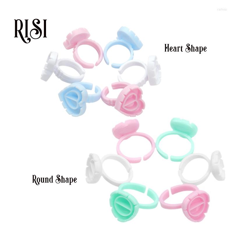 

False Eyelashes RISI Wholesale Lash Glue Rings Disposable Volume Ring Holder For