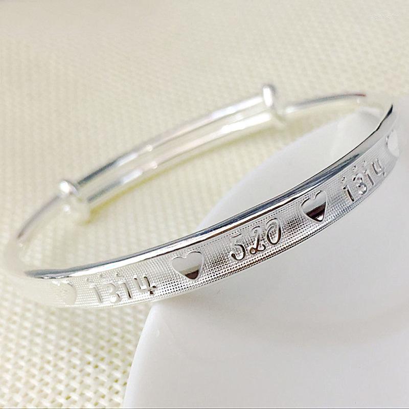 

Bangle 925 Sterling Silver Bracelet Couple Jewelry Watch Accessories Female High Grade Crystal