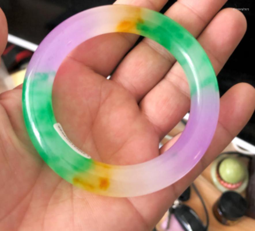 

Bangle Certificate Fashion Multicolor Chain JADE Bracelet Free Box