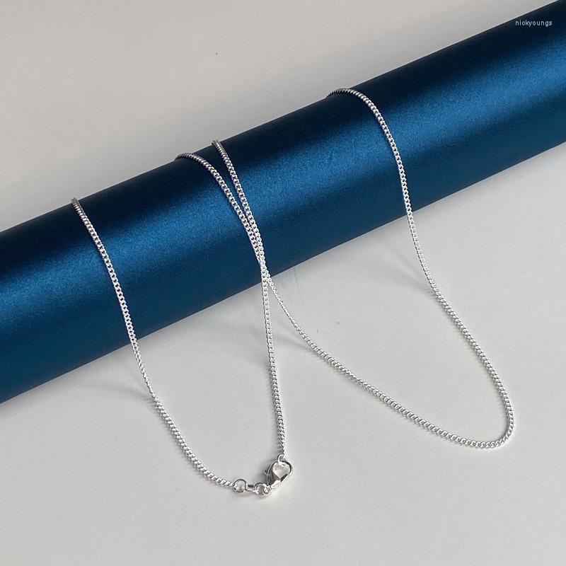 

Chains Trendy S925 Sterling Silver 2MM 16-30 Inch Link Chain Necklace For Women Men Fashion Wedding Party Gift Jewelry Accessories