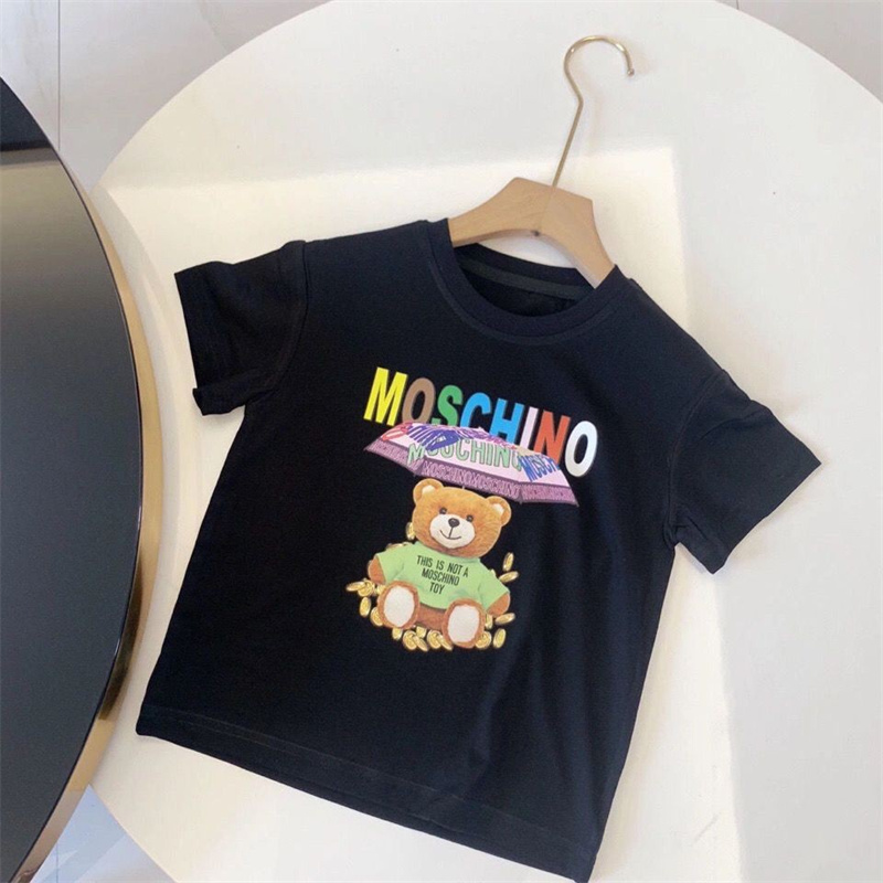 

Baby Boy and Baby Girl Luxury T-shirt Fashion designer children's T-shirt Summer T-shirt top with alphabet Wavy stripe printed children's clothes 100cm-150cm a62, 12