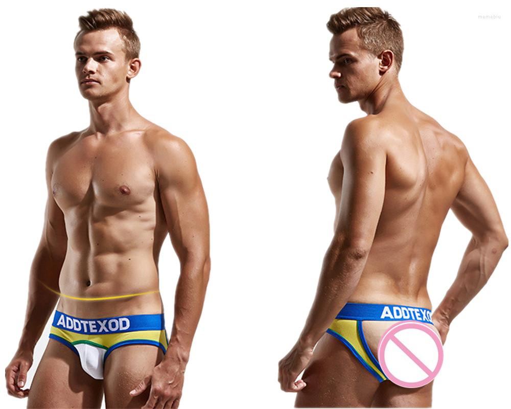 

Underpants Men's Fashion Sexy Low Cotton Underwear High-quality Soft U Convex Design Briefs, Blue