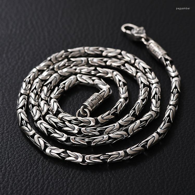 

Chains TR National Tide Ping An Necklace Men's Trendy Summer Retro All-match Niche Design Thick Chain For Boyfriend Neck 2023