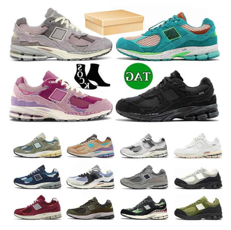 

2002R Designer Protection Shoes: Lunar Luxury Sneakers, Pewter