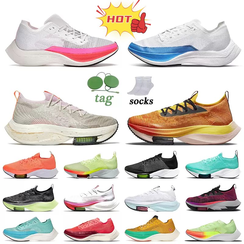 

2023 Pegasus Zoomx Vaporfly Next% Running shoes Tempo Fly Knit Nature Rawdacious Ekiden Barely Volt White Black Hyper Jade Women Mens, C13 barely volt 36-45