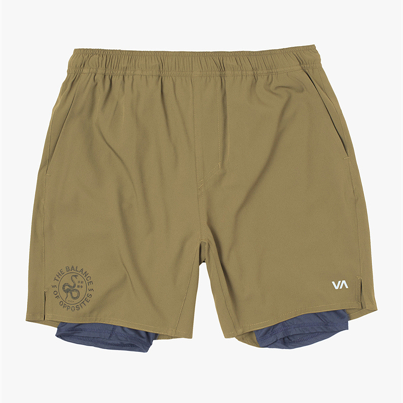 

Mens Shorts European Size Summer 2 in 1 Athletic Shorts Mens Training Quick Dry Breathable Stretch Shorts Elastic Waist Casual Pants 230316, Stripe black