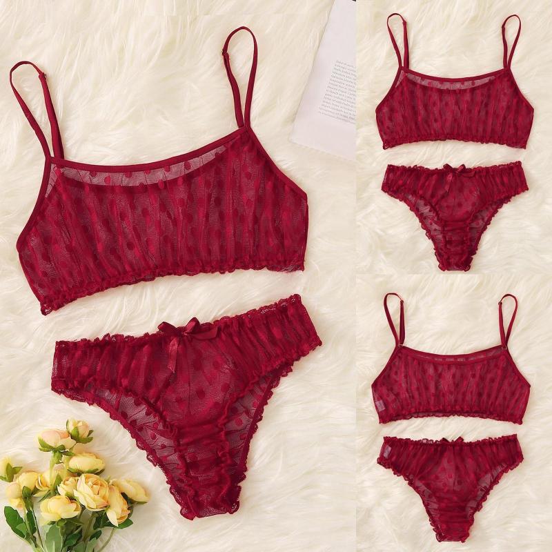 

Women's Sleepwear Womens Sleep Wear Sexy Wave Point Lace Lingerie Polyester Fiber For Wearing Daily Women Corset 6x, Wine