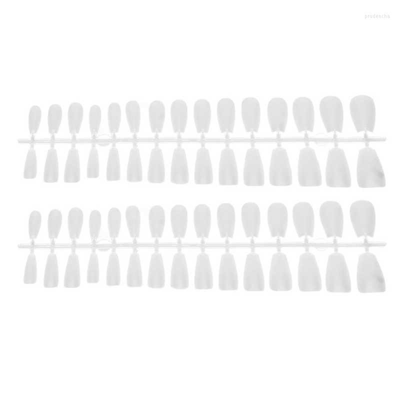 

False Nails Fake 300pcs Clear Breathable Full Cover Frosted Beautiful Nail Tips For Salons DIY Art, Picture shown