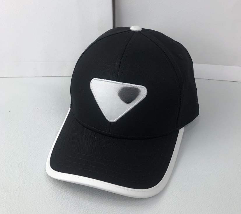 

Brand Triangle Mark Classic Black and White Sun Hat Inverted Triangle Mark Peaked Cap Fashion Fashion Brand Baseball Cap Casual Sun Hat, Aspic