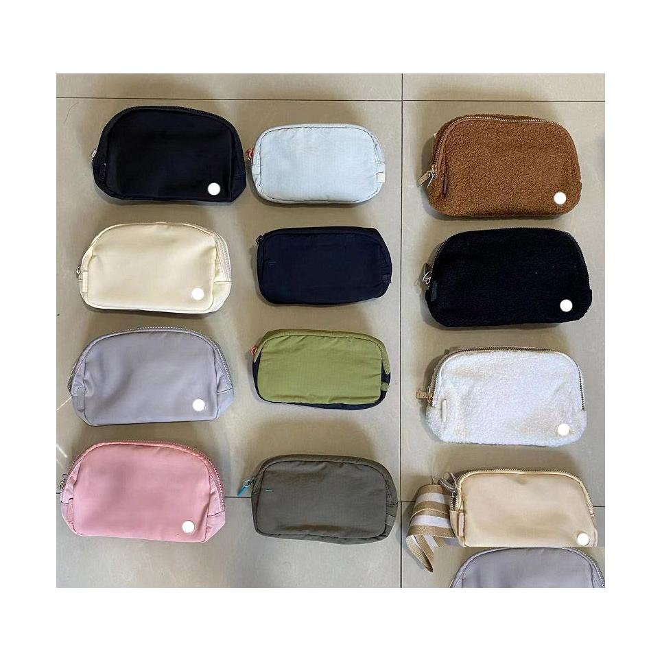 

Yoga Bags Lu Belt Bag Official Models Ladies Sports Waist Outdoor Messenger Chest 1L Capacity With Brand Logo Upgrade Sile Label And Dhpj5