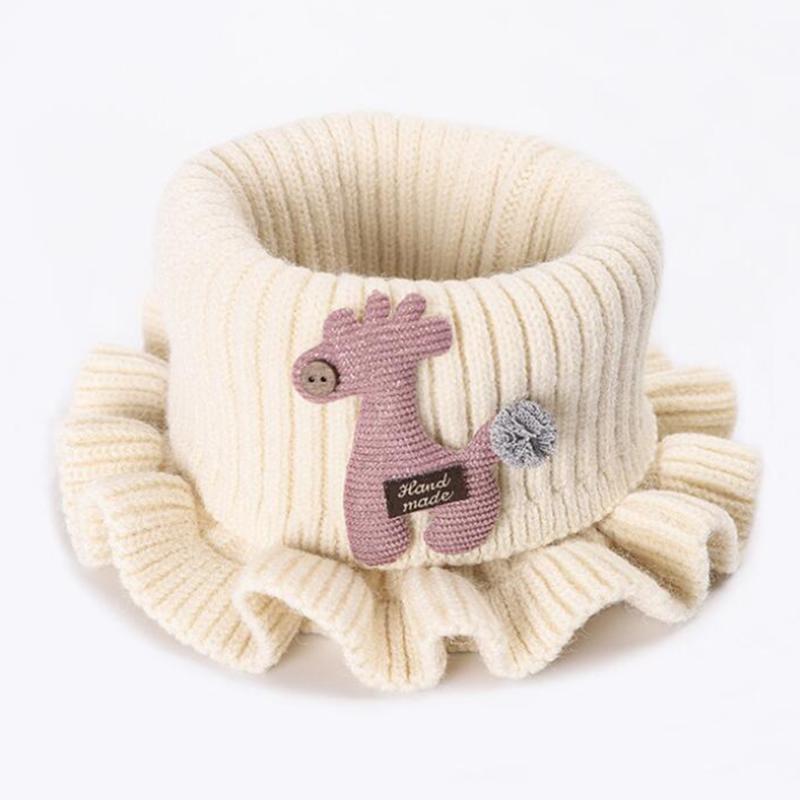 

Scarves 2023 Spring Baby Girls Scarf Children Boys Kintted O Ring Chidren Outing Protect Kint Solid Color Kids Collar