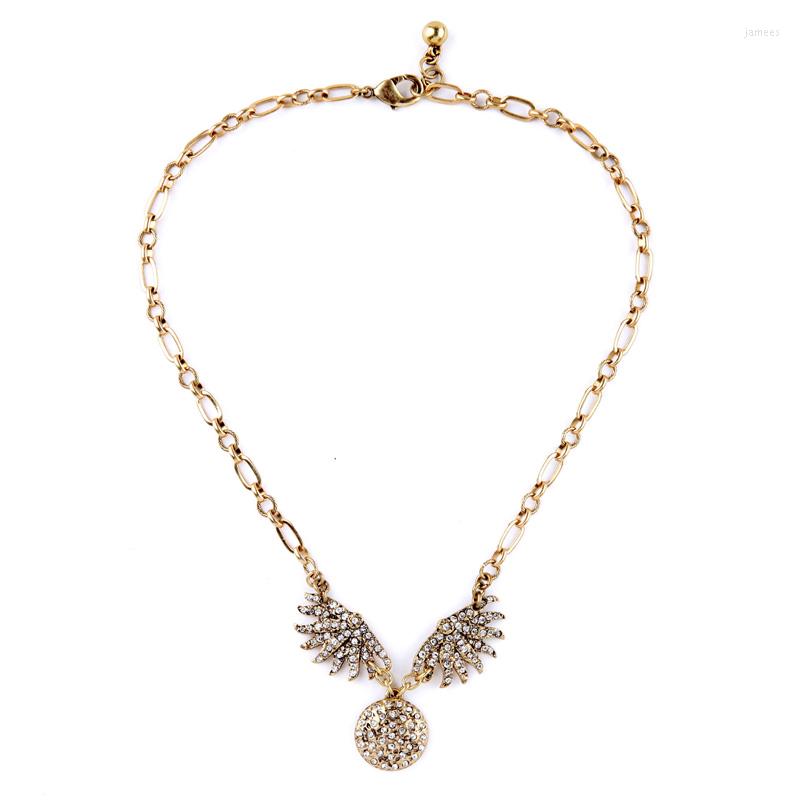 

Pendant Necklaces Bulk Price High Quality Ornate Necklace For Women Handcraft Long Rhinestone Delicate Gold Color Masquerade