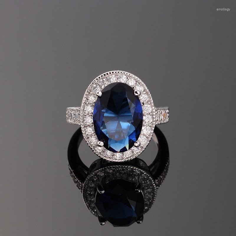 

Wedding Rings R&X Luxury Sets Gem Zircon Ring For Women Stainless Steel Engagement