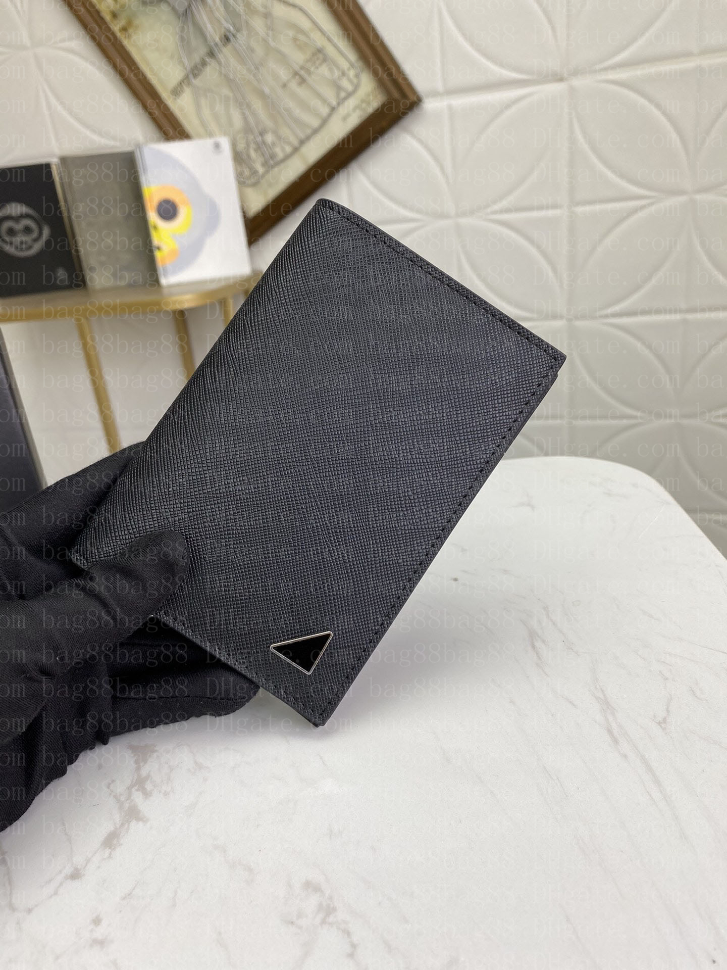 

Designer wallet Men purse women's original luggage designer purse fashion wallet The latest men's passport clip 2MV017, #02