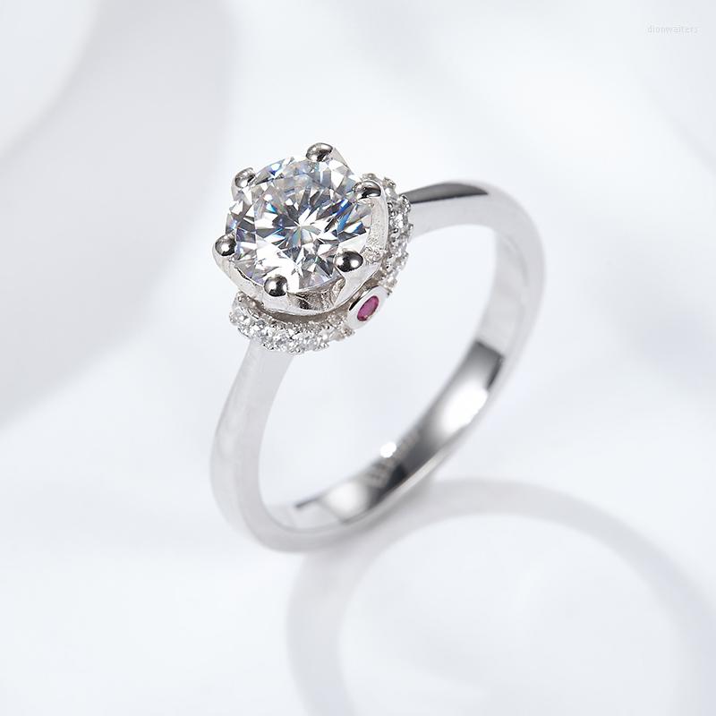 

Wedding Rings MSR1032 Jewelry Factory Direct Supply 1CT Moissanite Ring Sterling Silver