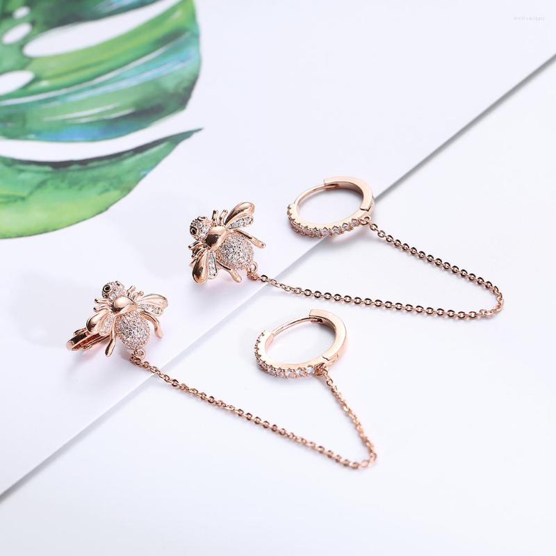 

Backs Earrings Cute Bee Long Chain Ear Cuff Clip For Women Trend Jewelry 2023 Boucles Pendientes Bijoux 11.11