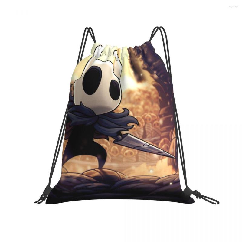 

Shopping Bags Sport Gym Bag Hollow Knight Art Drawstring Fitness Travel Outdoor Backpack Yoga, White