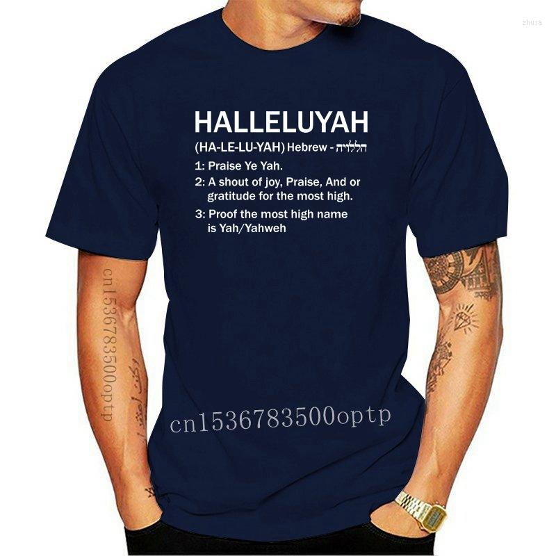 

Men's T Shirts Mens Clothes HalleluYAH Hebrew Roots Movement T-shirt Yahweh Yeshua God Men Brand Clothihng Top Quality Fashion Shirt Cot, Red