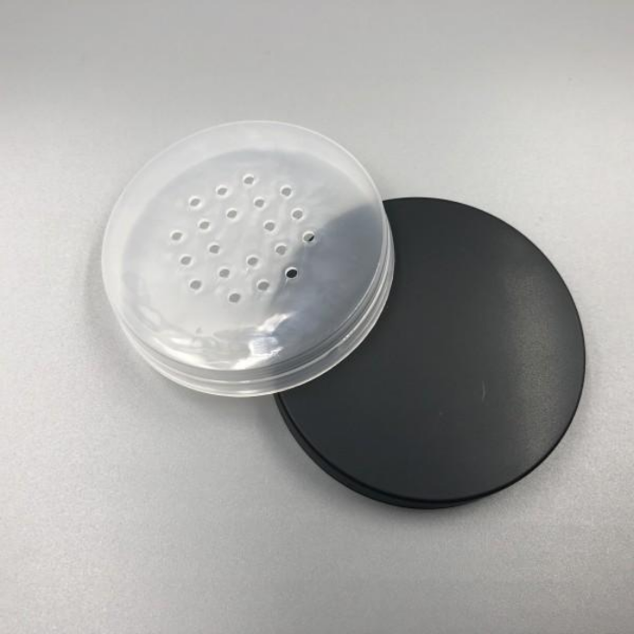 50 ml1.66 oz Empty Reusable Plastic Loose Powder Compact Bottles Container DIY Makeup Powder Case with Sifter and Lined Screw Lid