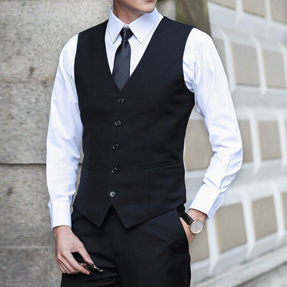 

Men' Vests Suit Men Slim Fit Sleeveless Waistcoat Mens Formal Business Wedding Dress Chaleco Hombre 230317, Burgundy