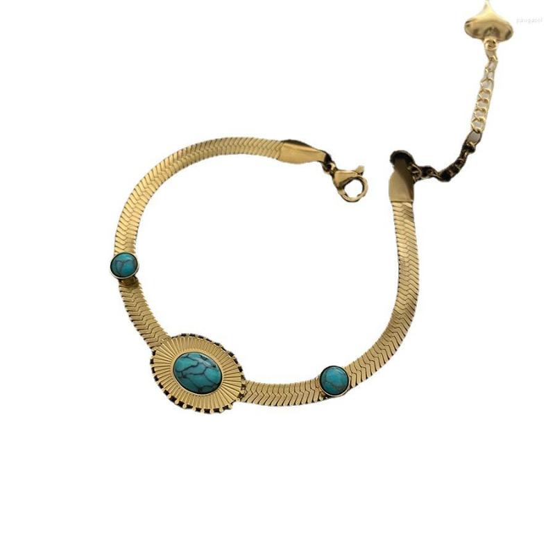 

Charm Bracelets ZG Trending Products Luxury Couple's Bracelet High-end Design Touch Color-free Tie-in Titanium Steel Charms Jewelry