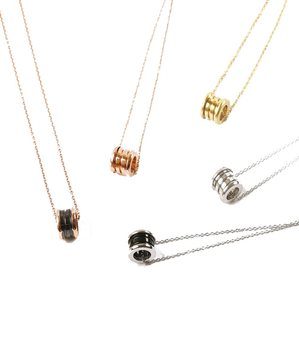 

Jewelry designers Pendants Necklaces Never Fading 14K Gold Plated Luxury Brand Designer Stainless Steel Choker Pendant Necklace Be4555513