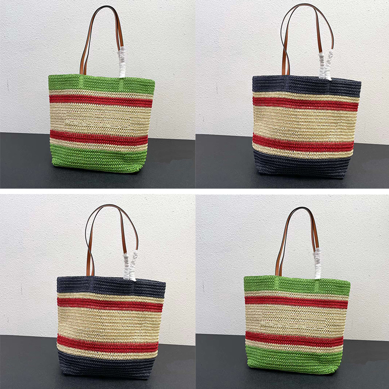 

tote bag designer bag handbags inAll Categories It is woven with natural Lafite material PP2248 women Straw shoulder bags crossbody Retro temperament wallet, Black
