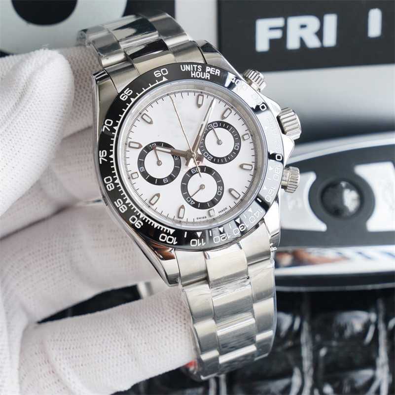 

Luxury Mens Watch Automatic Mechanical Sapphire glass multifunction Watches 40mm Stainless Steel Strap Gold Wristwatch Ceramic Case Lifewaterproof ayw 7OFX