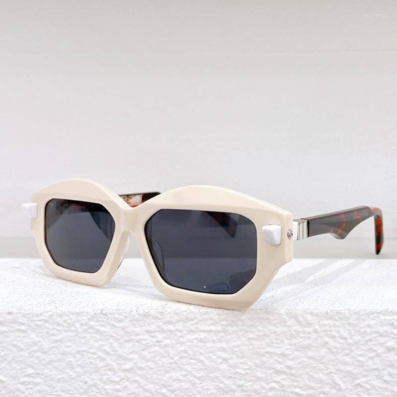 

Sunglasses KUB Maske Q6 Irregular Classical Steampunk Original Personalized Designer Acetate Eyeglasses With Case