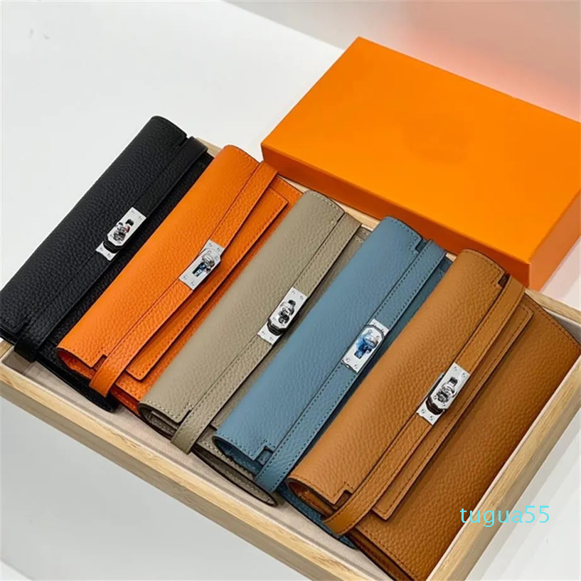 

Wallet Clutch Bag Handbag Purse Classic Letter Stamped Lock Long Wallets Envelope Billfold