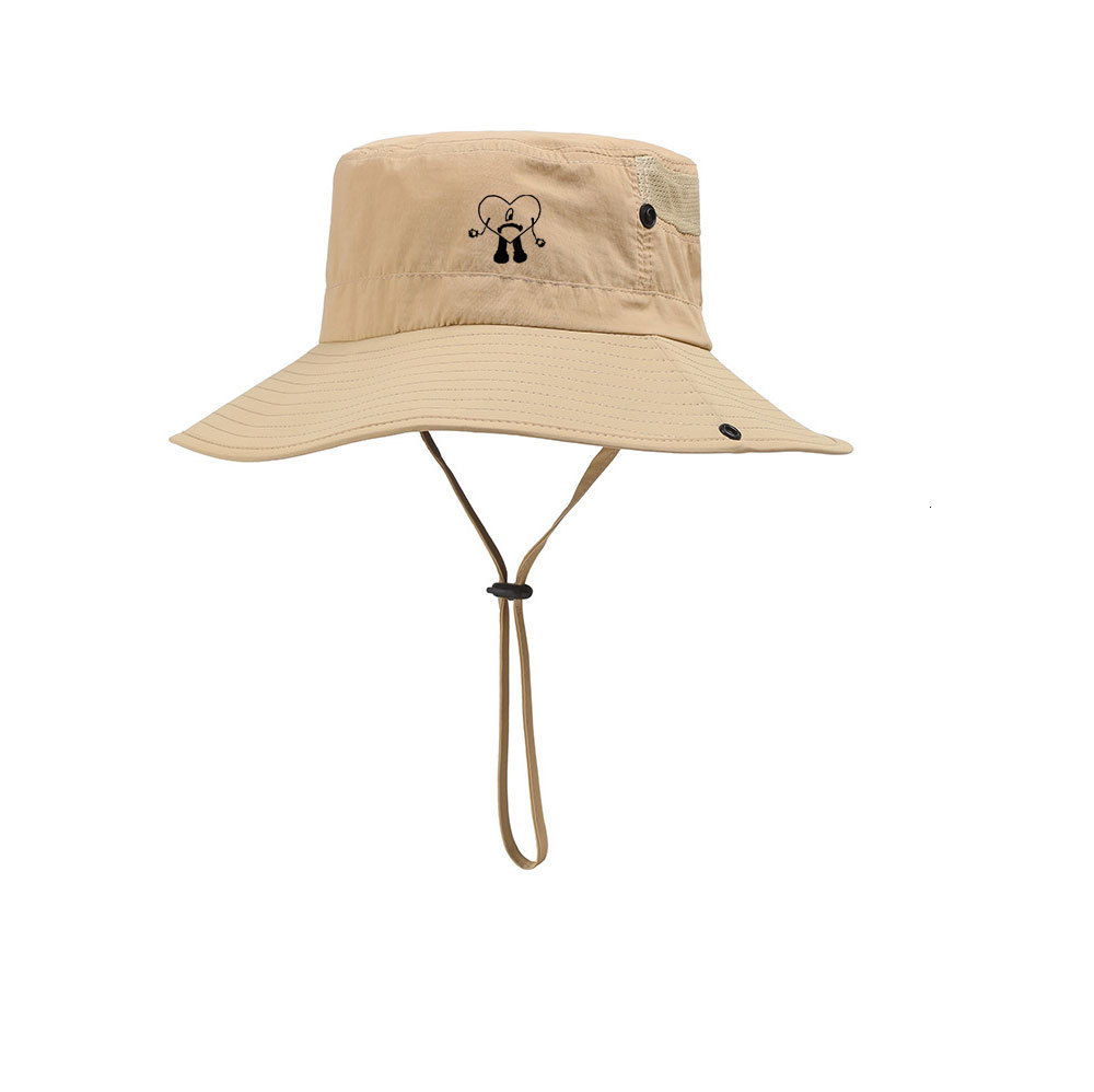 

Wide Brim Hats Bucket Hats Un Verano Sin Ti Merch Heart Safari Bucket Hat Bad Bunny Bucket Fisherman Hats Woman Summer Foldable Embroidered Man Beach Hats 230316, Navy