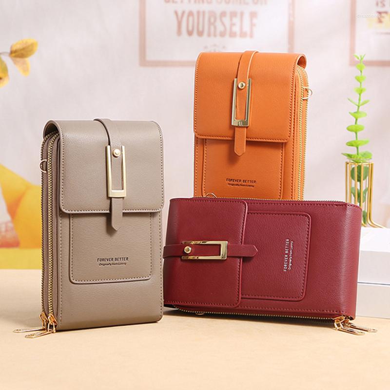 

Evening Bags Women Multi-function Phone Female Single Shoulder Purse Messenger Wallet Large Capacity RFID Anti-theft Brush, Yellow