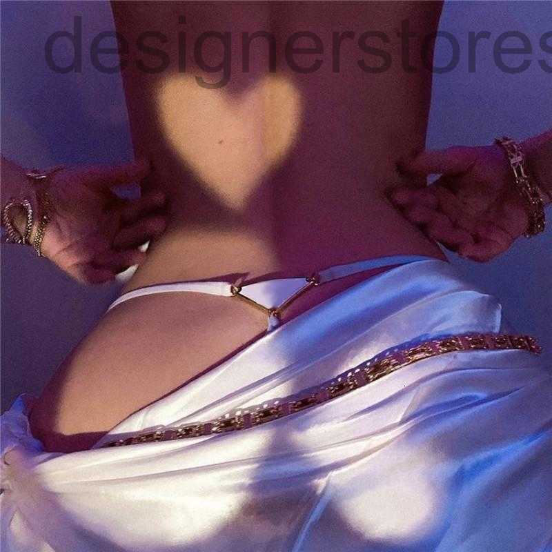 

designer Personality Thong Pattern Swimsuit Summer Style Two Pieces Girl Swimwear Holiday Casual Women Luxury Beach Wear GHAT, White