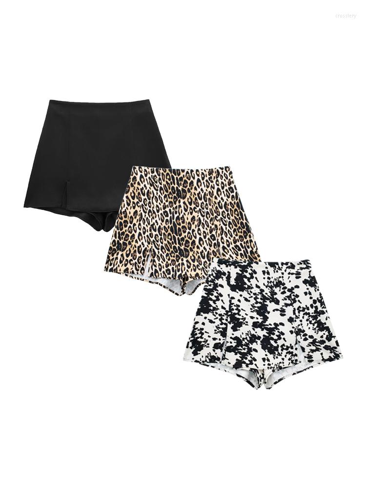 

Women's Shorts Women Fashion A-line 2023 Female Vintage High Waist Streetwear Elegant Mini Three Colors
