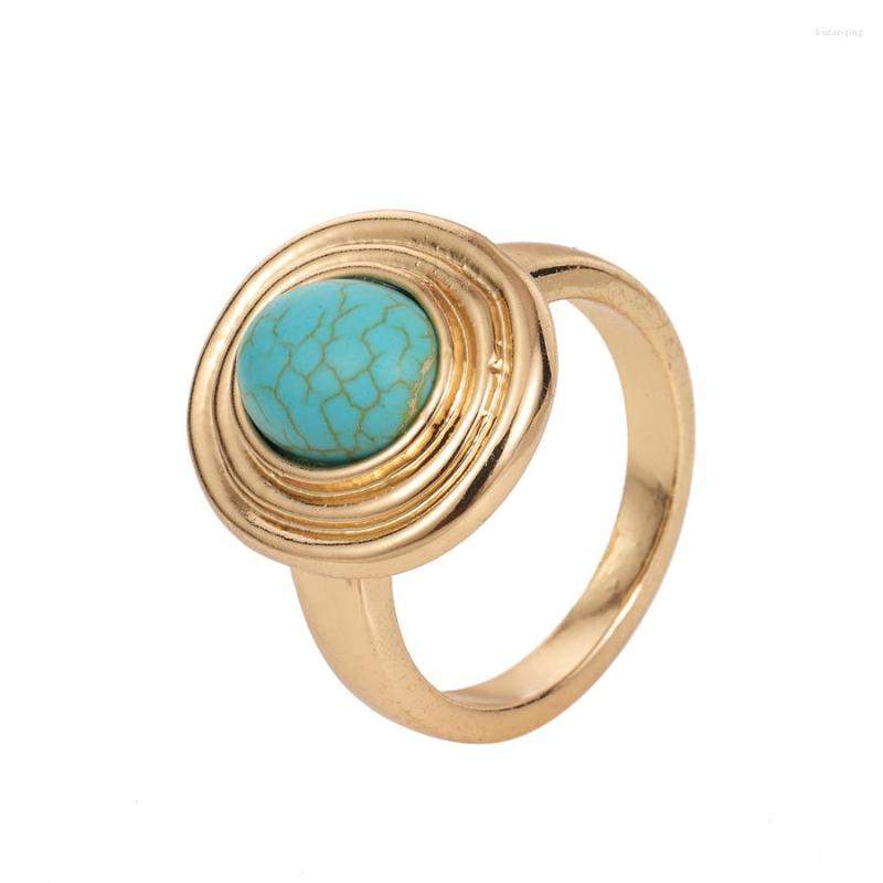

Wedding Rings Anslow Brand 2023 Design Wholesale Selling For Women Female Finger Vintage Gold Color Plated Jewelry