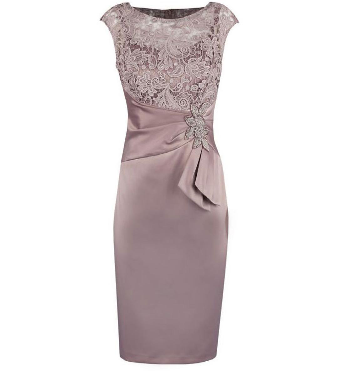 

Selling Knee Length Tafetta Mother of the Bride Dresses for Wedding In Stock with Lace Sash7221074, Dark green