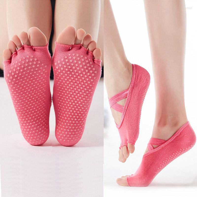 

Women Socks 1 Pair Cotton Toe Five Finger Antiskid Low Cut Open Comfortable Yoga Dance Breathable Invisible