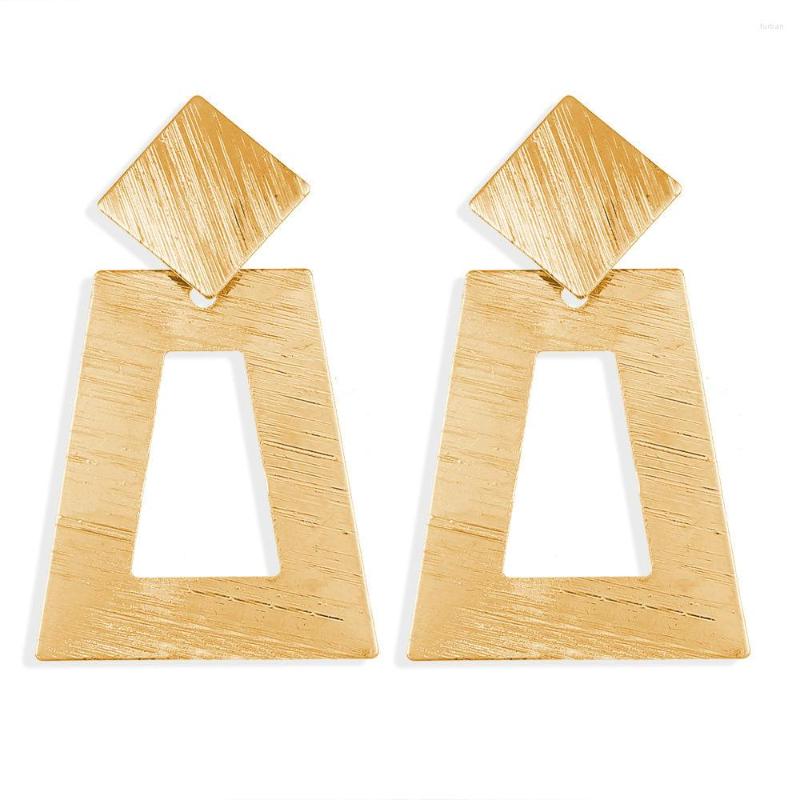 

Dangle Earrings 2023 Personality Jewelry Geometric Trapezoid Hip Hop Luxury Lady